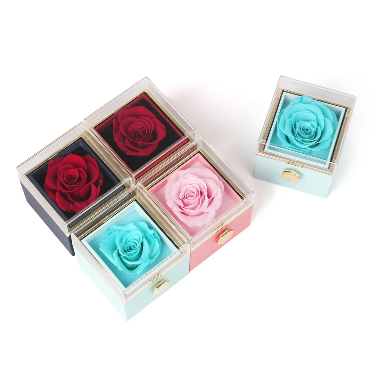 Eternal Rose Box - With Engraved Necklace &amp; Rose